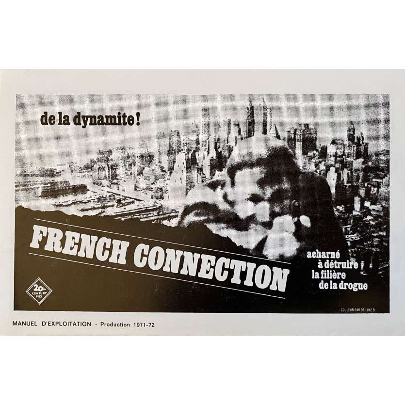 FRENCH CONNECTION Dossier de presse- 16x24 cm. - 1971 - Gene Hackman, William Friedkin