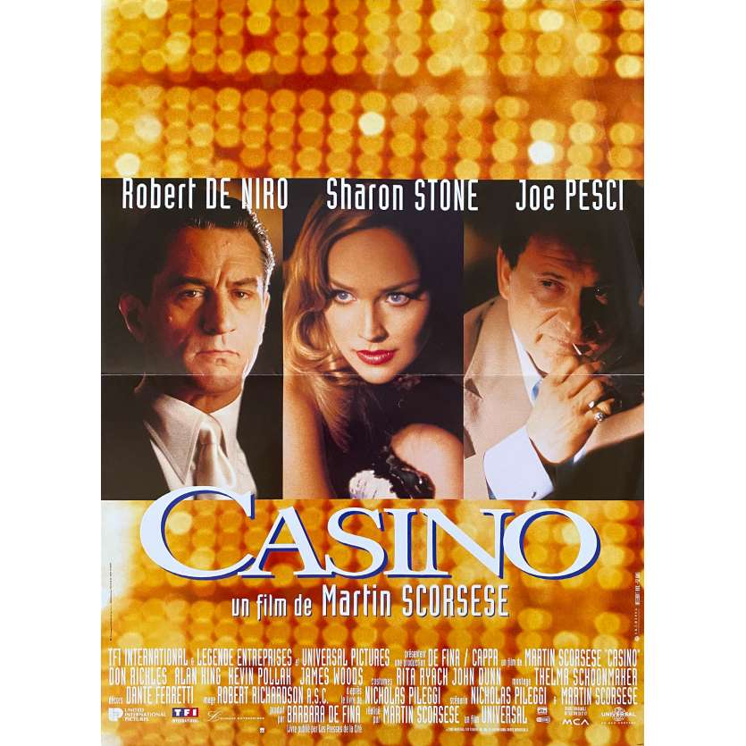 CASINO Affiche de cinéma- 40x54 cm. - 1995 - Robert de Niro, Martin Scorsese