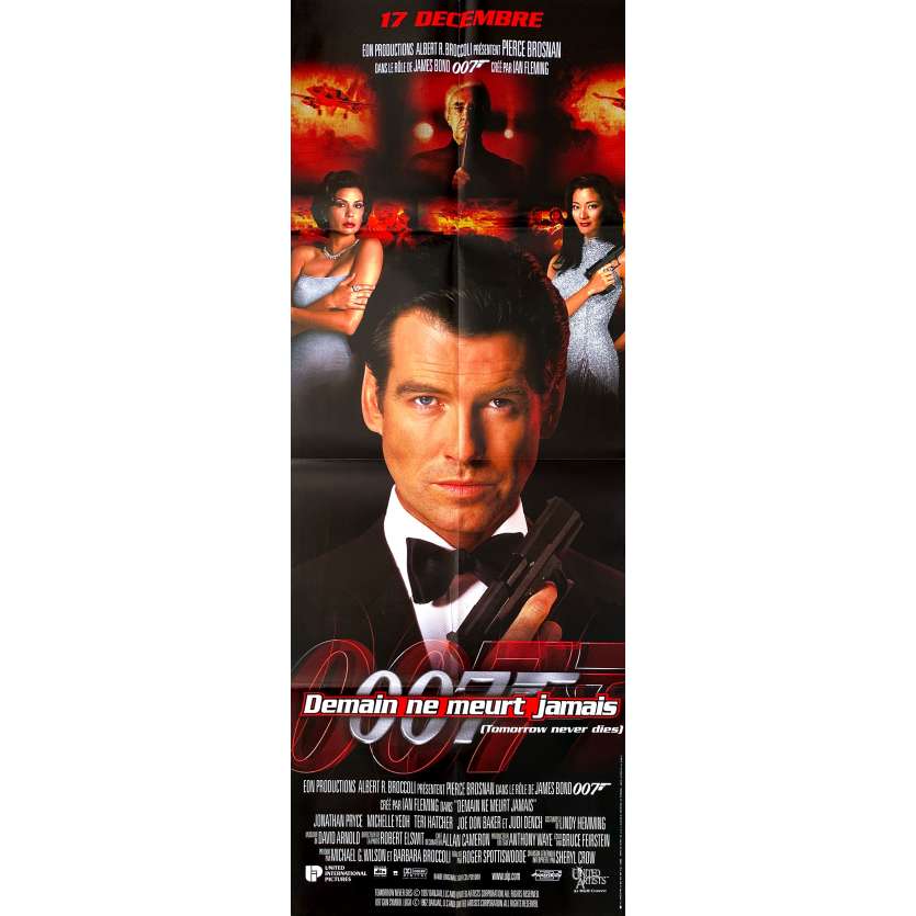 DEMAIN NE MEURT JAMAIS Affiche de cinéma Style B - 60x160 cm. - 1997 - Pierce Brosnan, Roger Spottiswoode