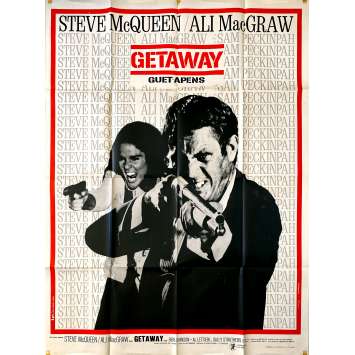 GUET-APENS Affiche de cinéma- 120x160 cm. - 1972 - Steve McQueen, Sam Peckinpah GUET-APENS Affiche de cinéma- 120x160 cm. - 1972 - Steve McQueen, Sam Peckinpah