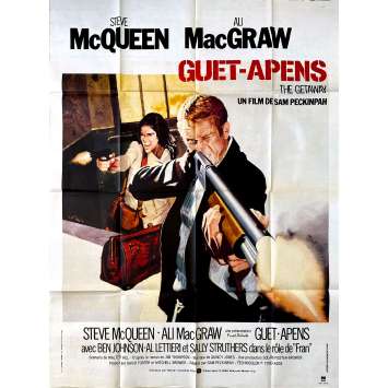 GUET-APENS Affiche de cinéma- 120x160 cm. - 1972/R1980 - Steve McQueen, Sam Peckinpah