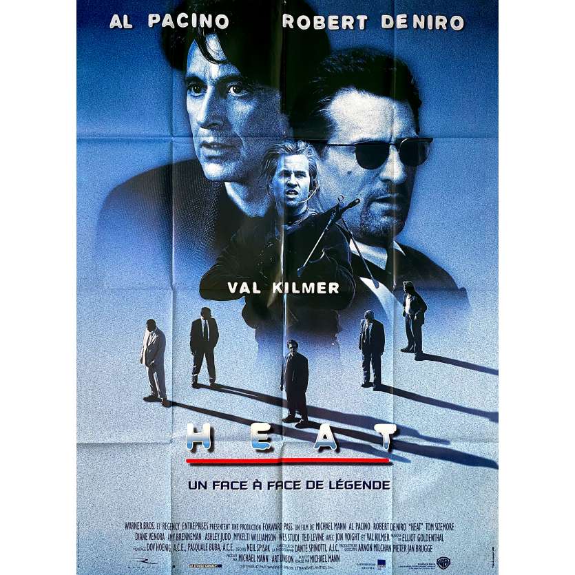 HEAT Affiche de cinéma- 120x160 cm. - 1995 - Robert de Niro, Al Pacino, Michael Mann
