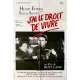J'AI LE DROIT DE VIVRE Affiche de cinéma- 80x120 cm. - 1937/R1980 - Henry Fonda, Fritz Lang