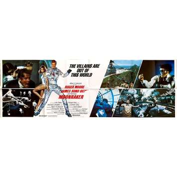 MOONRAKER Affiche de cinéma US- 51x152 cm. - 1979 - Roger Moore, James Bond