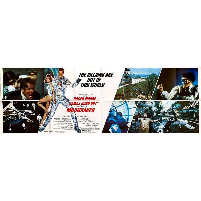 MOONRAKER Original Movie Poster- 20x60,5 in. - 1979 - James Bond, Roger Moore