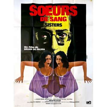 SOEURS DE SANG Affiche de cinéma- 120x160 cm. - 1970 - Margot Kidder, Brian de Palma