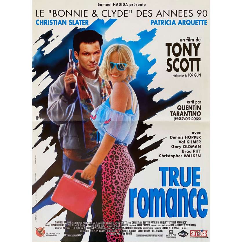 TRUE ROMANCE Affiche de cinéma Style A - 40x54 cm. - 1993 - Patricia Arquette, Tony Scott