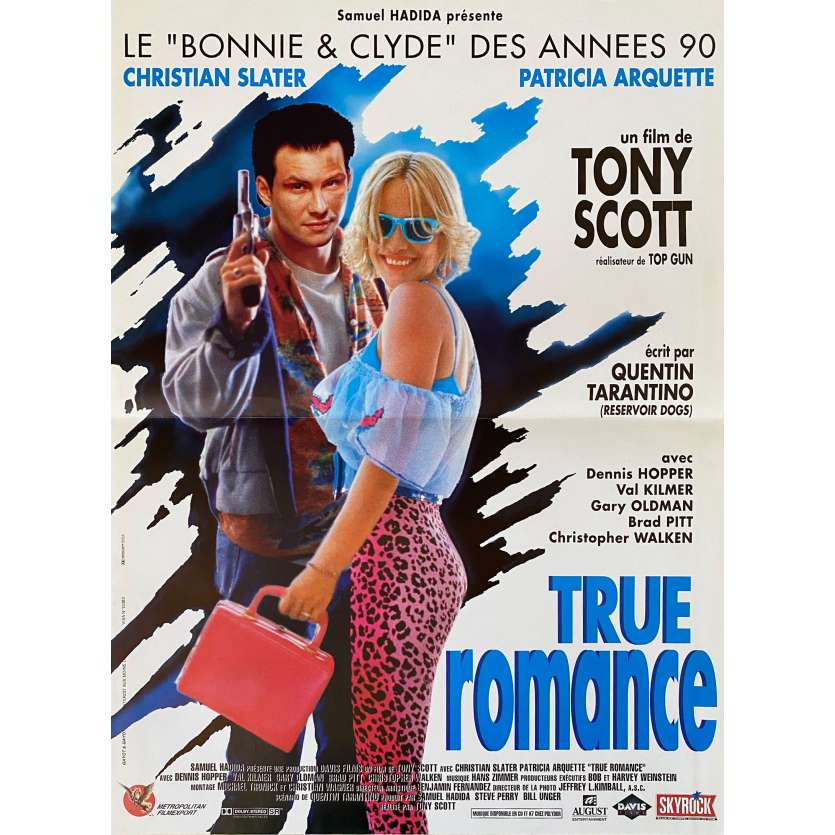 TRUE ROMANCE Original Movie Poster Style A - 15x21 in. - 1993 - Tony Scott, Patricia Arquette