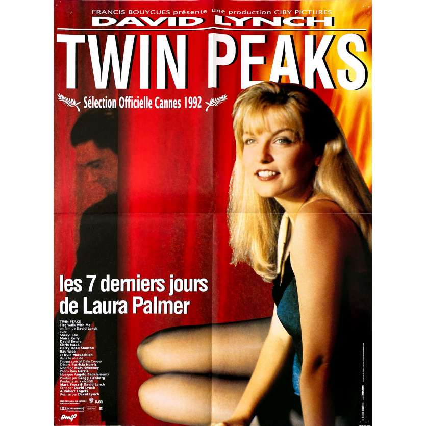 TWIN PEAKS Original Movie Poster- 23x32 in. - 1992 - David Lynch, Sheryl Lee