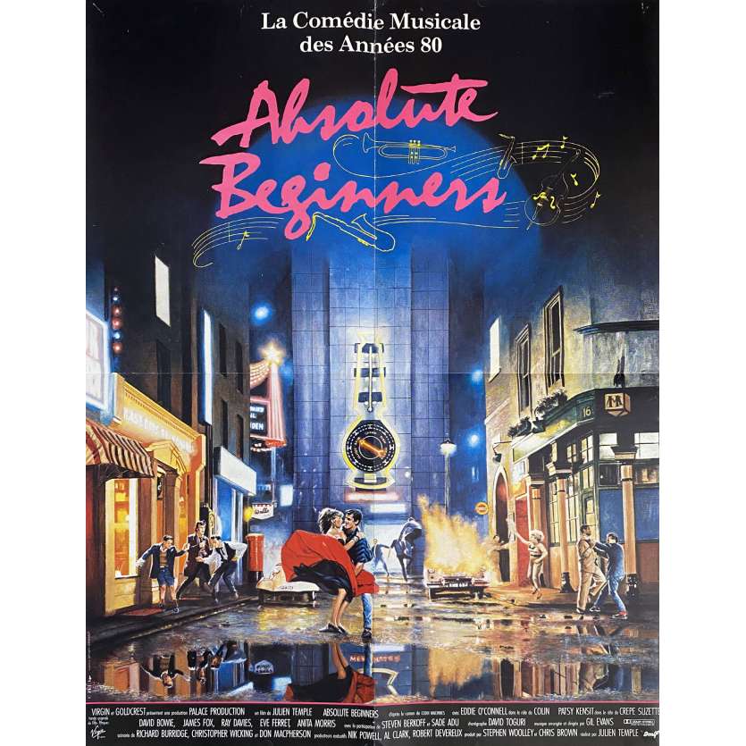ABSOLUTE BEGINNERS Original Movie Poster- 23x32 in. - 1986 - Julien Temple, David Bowie