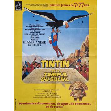 TINTIN AND THE TEMPLE OF THE SUN Original Movie Poster- 23x32 in. - 1969 - Hergé, Claude bertrand TINTIN AND THE TEMPLE OF THE SUN Original Movie Poster- 23x32 in. - 1969 - Hergé, Claude bertrand