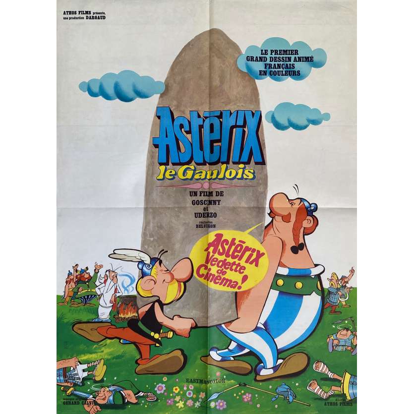 ASTERIX Original Movie Poster- 23x32 in. - 1967 - Ray Goossens, Roger Carel