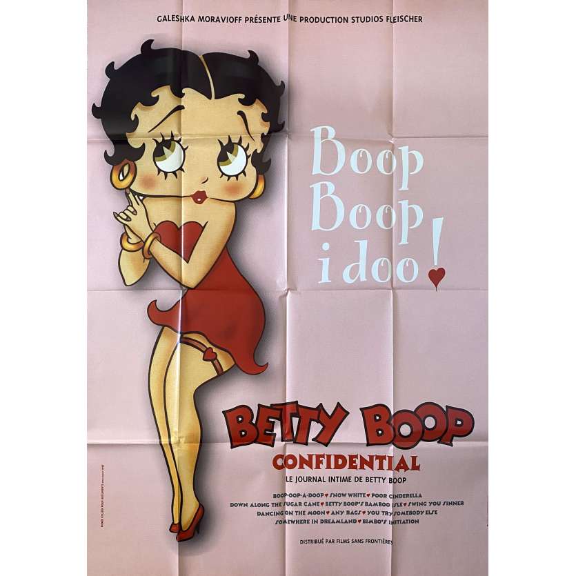 BETTY BOOP CONFIDENTIAL Original Movie Poster- 47x63 in. - 1995 - Dave Fleisher, Billy Murray