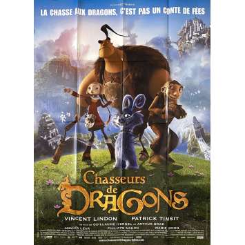 CHASSEURS DE DRAGON Affiche de cinéma- 120x160 cm. - 2008 - Vincent Lindon, Guillaume Ivernel
