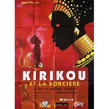 KIRIKOU AND THE SORCERESS Original Movie Poster- 47x63 in. - 1998 - Michel Ocelot, Maimouna N'diaye