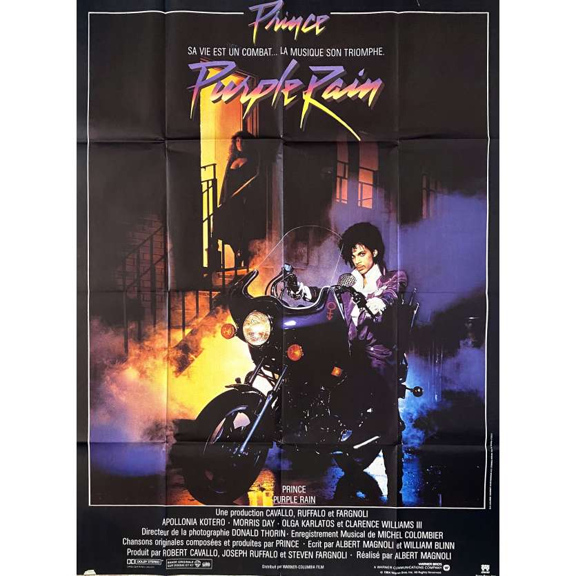 PURPLE RAIN Affiche de cinéma- 120x160 cm. - 1984 - Prince, Albert Magnoli