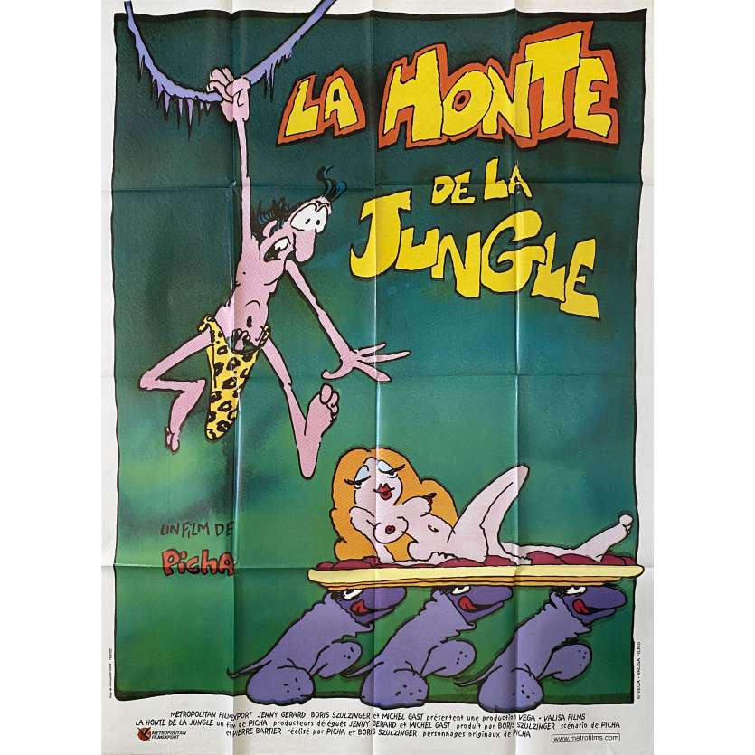 TARZOON LA HONTE DE LA JUNGLE Affiche de cinéma- 120x160 cm. - 1975 - Bernard Dhéran, Picha