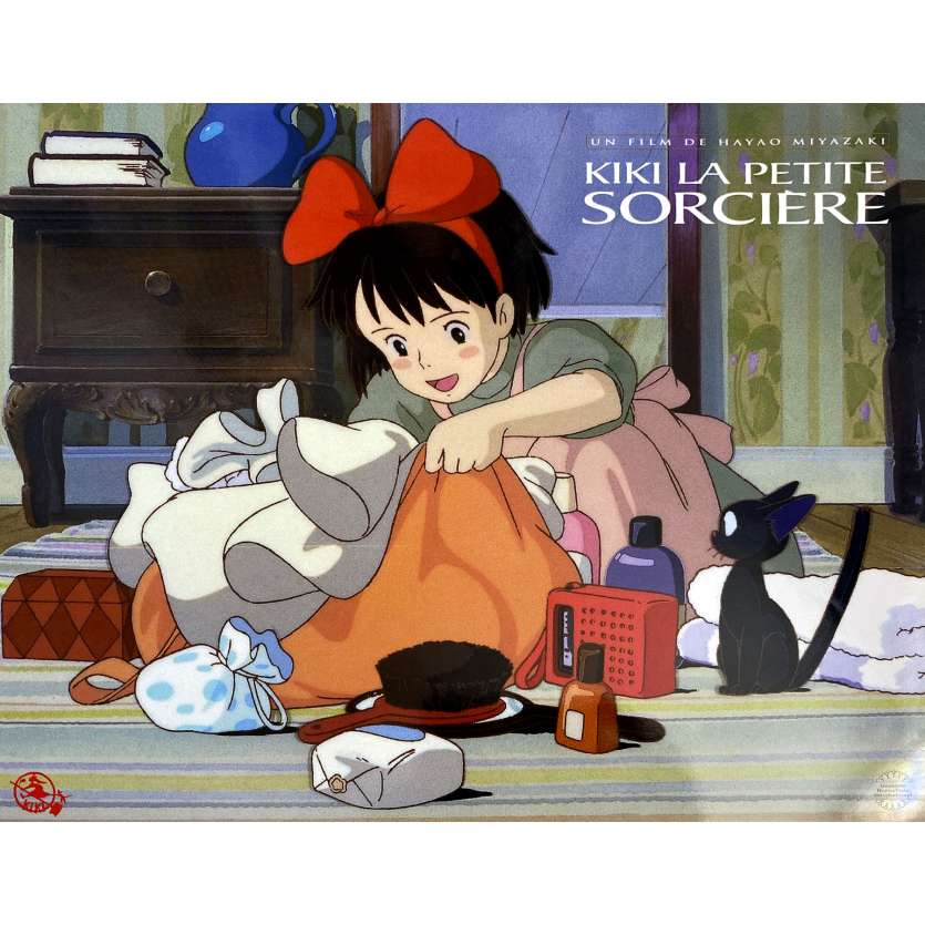 KIKI'S DELIVERY SERVICE Original Lobby Card N02 - 12x15 in. - 1989 - Hayao Miyazaki, Studio Ghibli