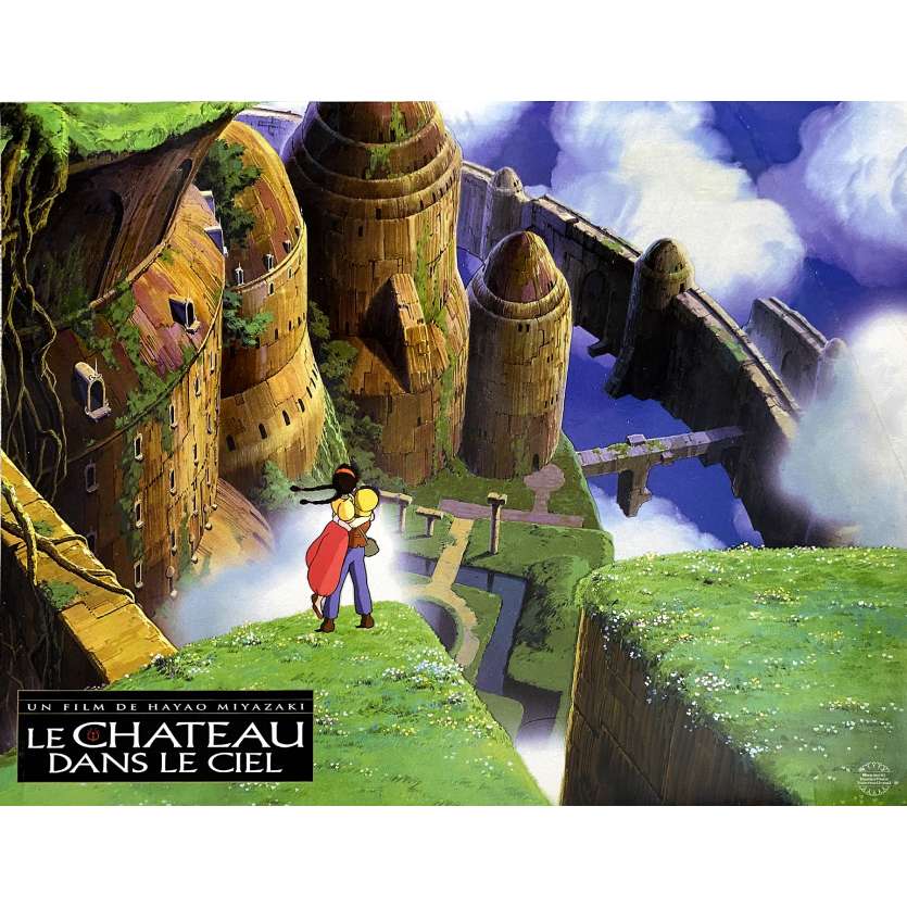 CASTLE IN THE SKY Original Lobby Card N05 - 12x15 in. - 1986 - Hayao Miyazaki, Studio Ghibli