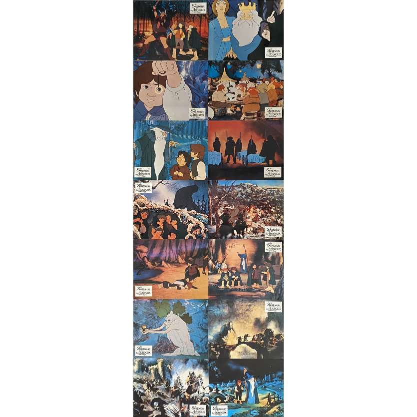 THE LORD OF THE RINGS (CARTOON) Original Lobby Cards x14 - 9x12 in. - 1978 - Ralph Bakshi, John Hurt