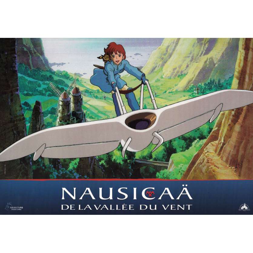 NAUSICAA Original Lobby Card N01 - 9x12 in. - 1984 - Hayao Miyazaki, Studio Ghibli