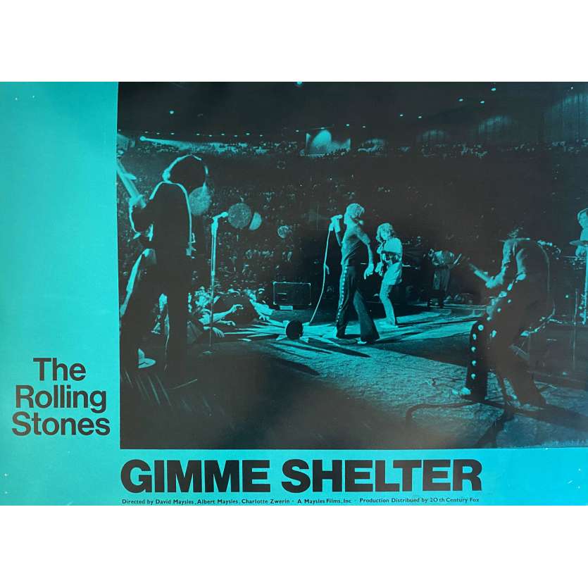 THE ROLLING STONES - GIMME SHELTER Photo de film N01 - 30x40 cm. - 1970 - Keith Richards, Mick Jagger