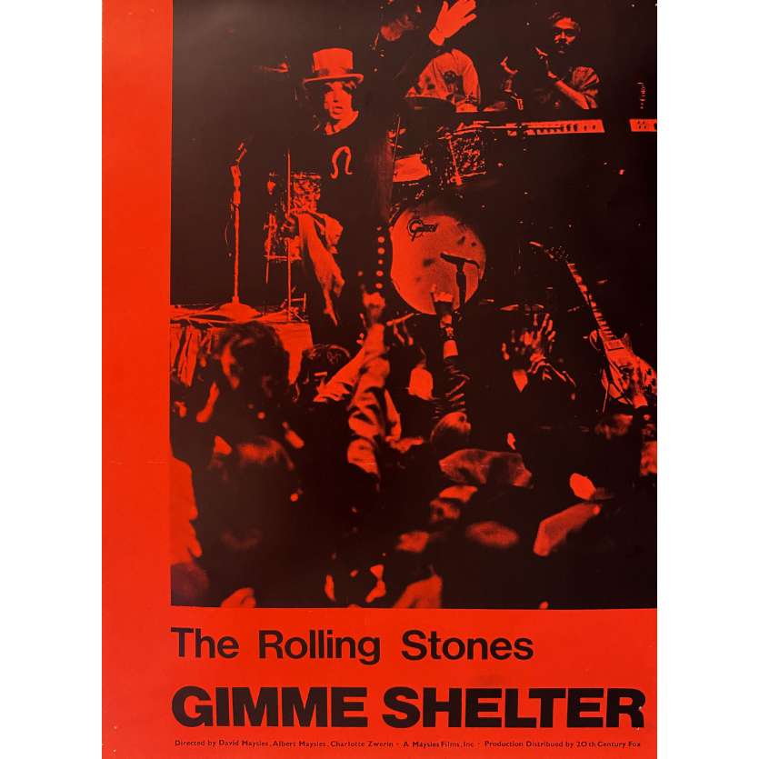 THE ROLLING STONES - GIMME SHELTER Photo de film N02 - 30x40 cm. - 1970 - Keith Richards, Mick Jagger