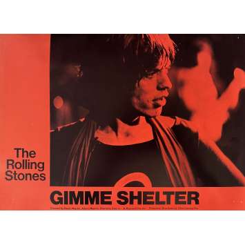 THE ROLLING STONES - GIMME SHELTER Original Lobby Card N03 - 12x15 in. - 1970 - Mick Jagger, Keith Richards