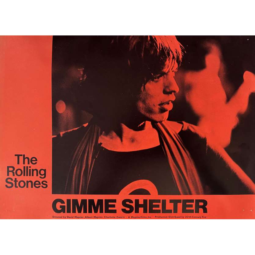 THE ROLLING STONES - GIMME SHELTER Photo de film N03 - 30x40 cm. - 1970 - Keith Richards, Mick Jagger