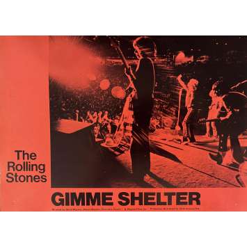 THE ROLLING STONES - GIMME SHELTER Photo de film N04 - 30x40 cm. - 1970 - Keith Richards, Mick Jagger