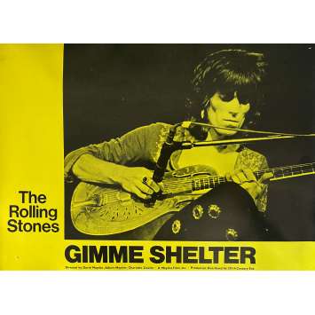 THE ROLLING STONES - GIMME SHELTER Original Lobby Card N05 - 12x15 in. - 1970 - Mick Jagger, Keith Richards