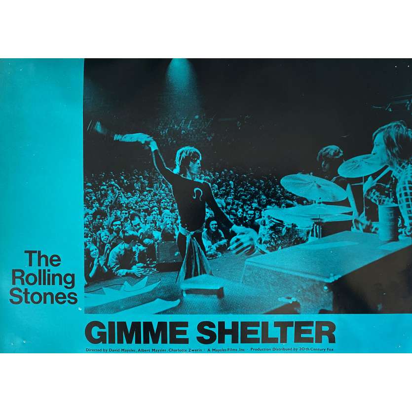 THE ROLLING STONES - GIMME SHELTER Original Lobby Card N06 - 12x15 in. - 1970 - Mick Jagger, Keith Richards