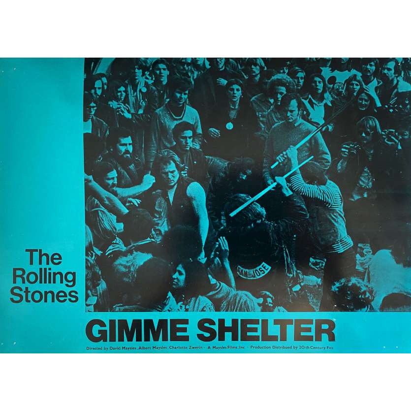 THE ROLLING STONES - GIMME SHELTER Original Lobby Card N07 - 12x15 in. - 1970 - Mick Jagger, Keith Richards