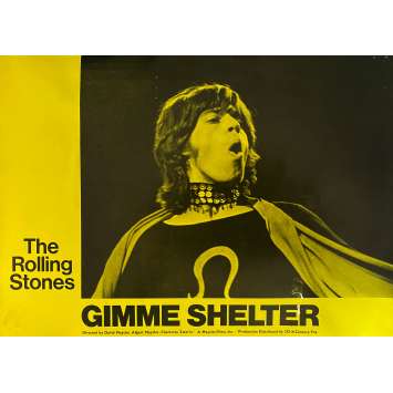 THE ROLLING STONES - GIMME SHELTER Original Lobby Card N09 - 12x15 in. - 1970 - Mick Jagger, Keith Richards