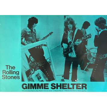THE ROLLING STONES - GIMME SHELTER Original Lobby Card N10 - 12x15 in. - 1970 - Mick Jagger, Keith Richards