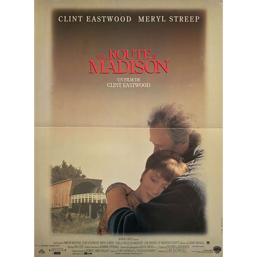 BRIDGES OF MADISON COUNTY advance Original Movie Poster- 15x21 in. - 1995 - Clint Eastwood, Meryl Streep