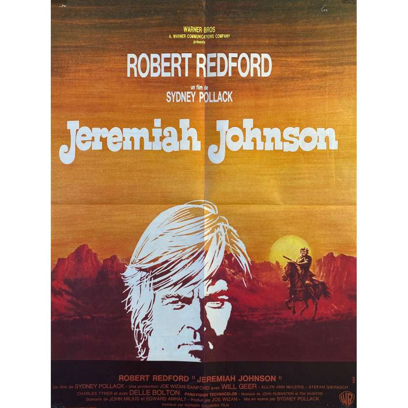 JEREMIAH JOHNSON Original Movie Poster- 23x32 in. - 1972 - Sidney Pollack, Robert Redford