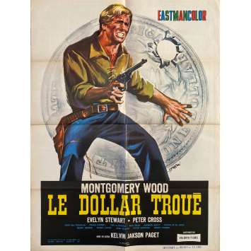 BLOOD FOR A SILVER DOLLAR Original Movie Poster- 23x32 in. - 1965 - Giorgio Ferroni, Giuliano Gemma