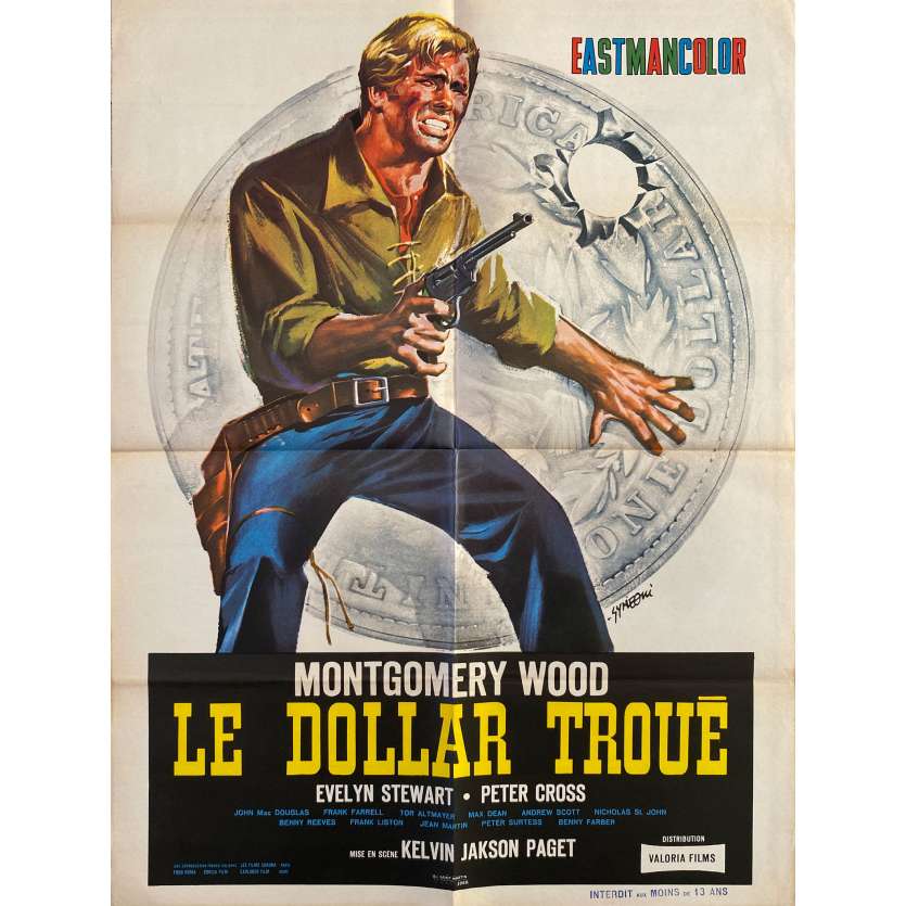 BLOOD FOR A SILVER DOLLAR Original Movie Poster- 23x32 in. - 1965 - Giorgio Ferroni, Giuliano Gemma