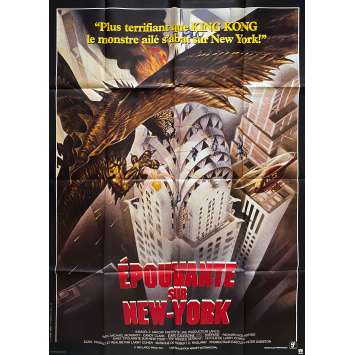 Q - THE WINGED SERPENT Original Movie Poster- 47x63 in. - 1982 - Larry Cohen, David Carradine