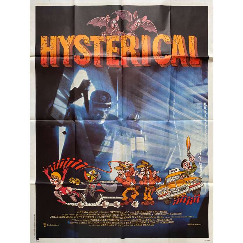 HYSTERICAL Original Movie Poster- 47x63 in. - 1983 - Chris Bearde, Bill Hudson