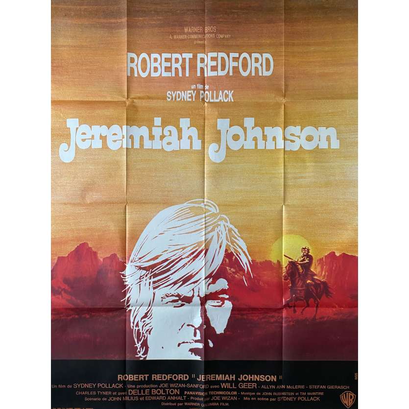 JEREMIAH JOHNSON Original Movie Poster- 47x63 in. - 1972 - Sidney Pollack, Robert Redford