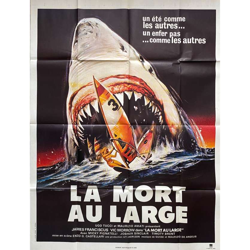 THE LAST SHARK Original Movie Poster- 47x63 in. - 1981 - Enzo G. Castellari, James Franciscus