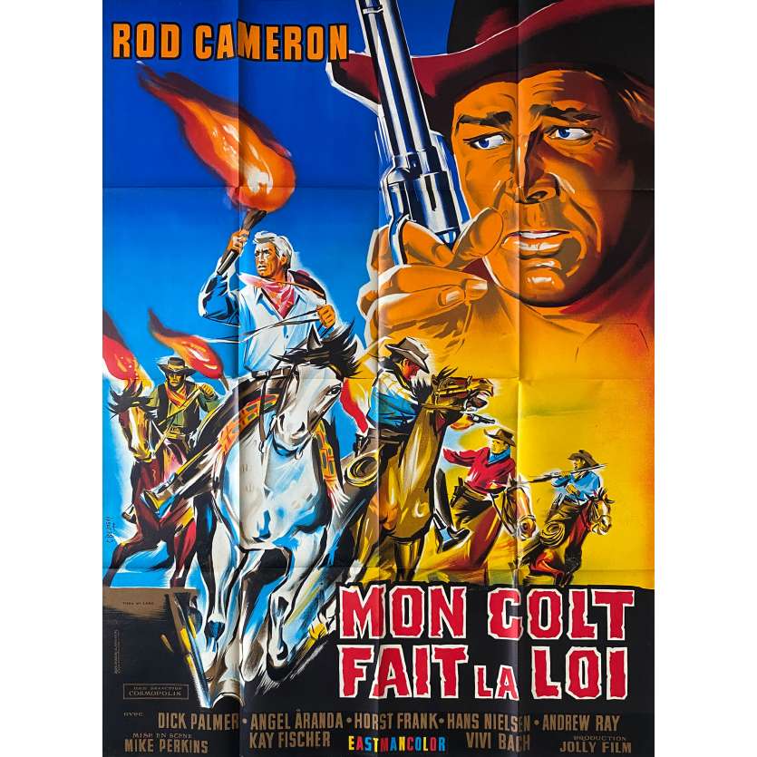 MON COLT FAIT LA LOI Affiche de cinéma Litho - 120x160 cm. - 1964 - Rod Cameron, Mario Caiano