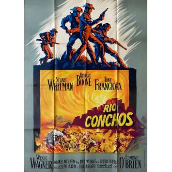 RIO CONCHOS Original Movie Poster- 47x63 in. - 1964 - Gordon Douglas, Richard Boone
