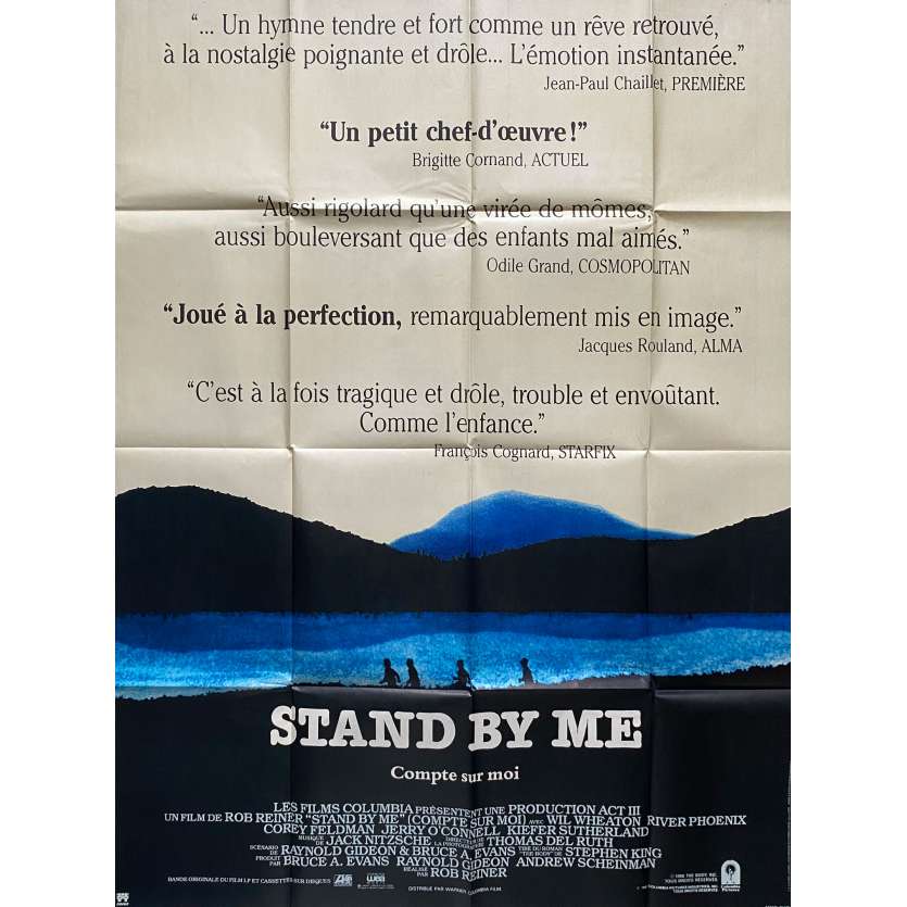 STAND BY ME Original Movie Poster- 47x63 in. - 1986 - Rob Reiner, River Phoenix