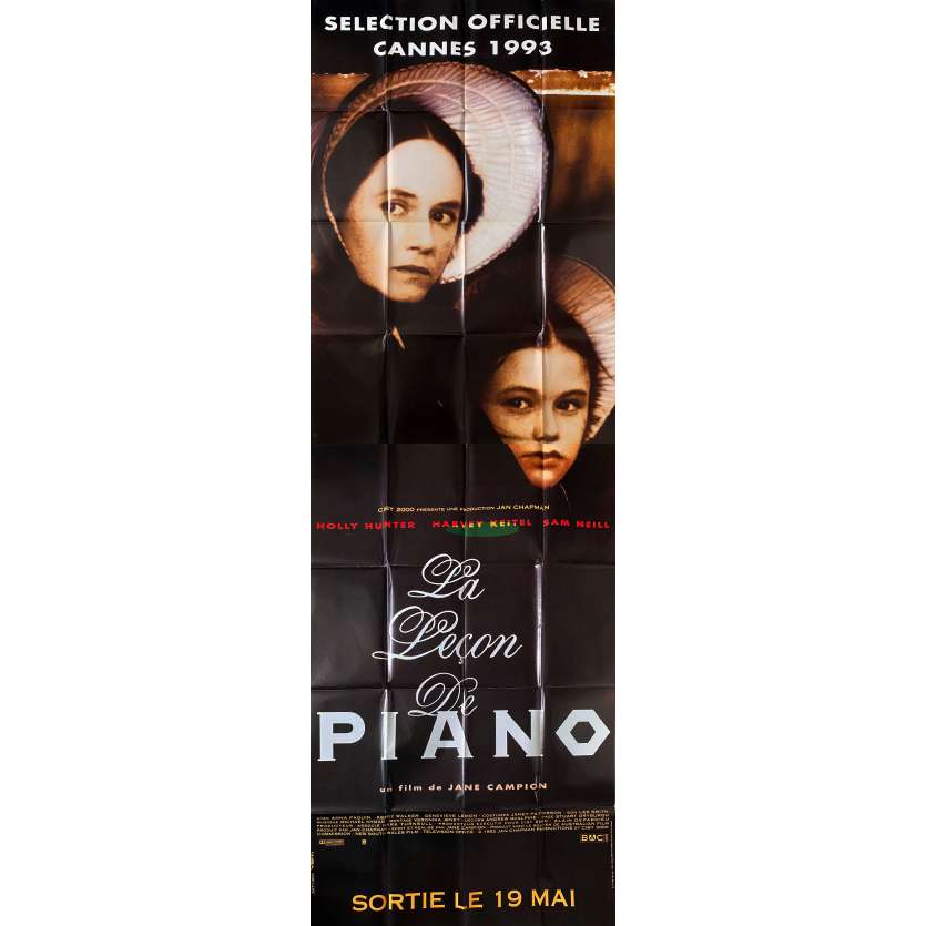 THE PIANO Original Movie Poster- 59x138 in. - 1993 - Jane Campion, Holly Hunter, Harvey Keitel,