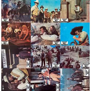 LA CHEVAUCHEE DES SEPT MERCENAIRES Photos de film x12 - Jeu A - 21x30 cm. - 1972 - Lee Van Cleef, George McCowan