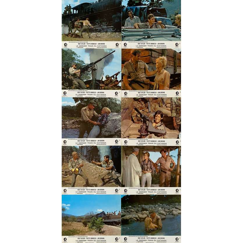 LE DERNIER TRAIN DU KATANGA Photos de film x10 - 21x30 cm. - 1968 - Rod Taylor, Jack Cardiff