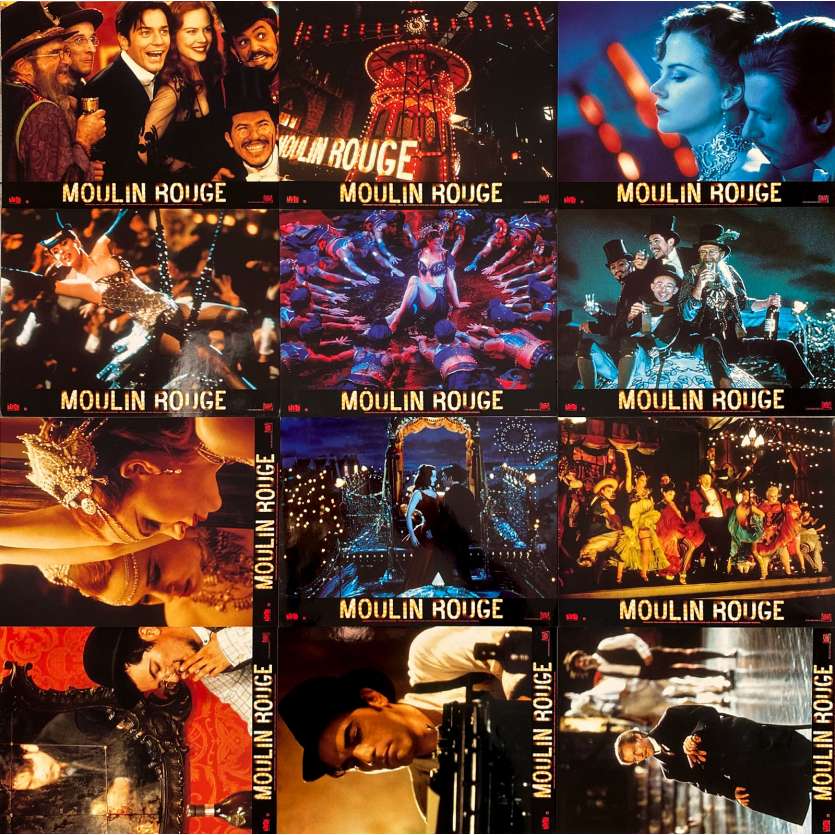 MOULIN ROUGE Photos de film x12 - 21x30 cm. - 2001 - Nicole Kidman, Baz Luhrmann